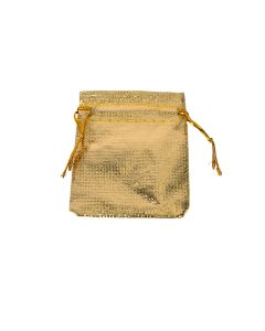 Bolsa Tela Brillante 7x9cm Dorado