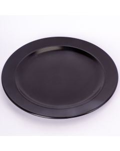 Plato Plano Liso 8pulg Negro
