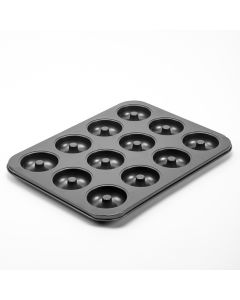 Molde Metálico Liso Para Dona 35x26cm Gris