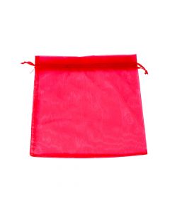 Bolsa Organza 18x23cm 5und Rojo