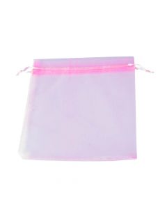 Bolsa Organza 18x23cm 5und Rosado