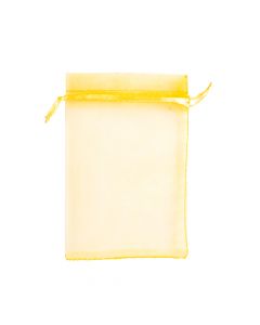 Bolsa Organza 10x14cm 5und Dorado