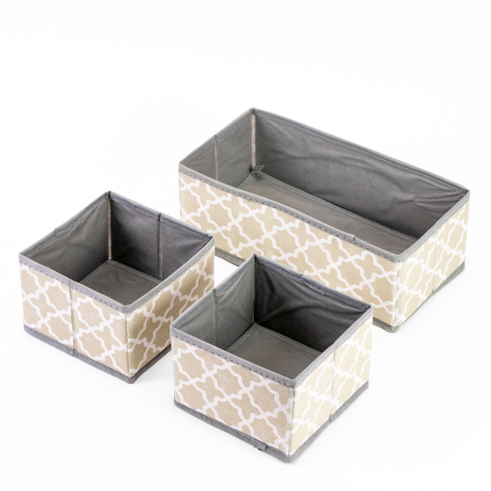 Caja Organizadora Estampado 3pzas Surtido