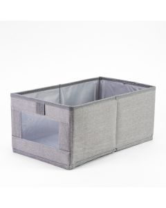 Caja Organizadora Lisa Con Ventana Transparente 35x20x15cm Surtido
