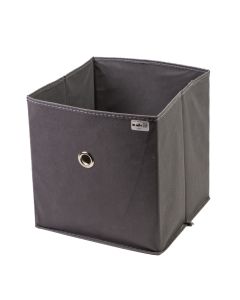 Caja Organizadora Tela Cuadrada Lisa 28x28x28cm Gris