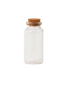 Frasco Vidrio Liso Con Tapa Corcho