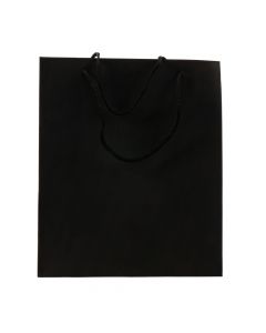 Bolsa Plástica Lisa 27x23x8cm Negro