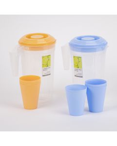 Pichel Plástico Con Vasos