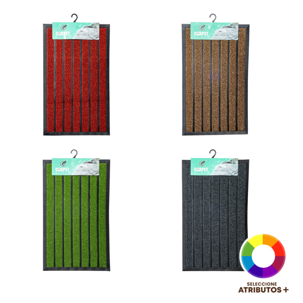 Alfombra Rayas Bicolor 45x75