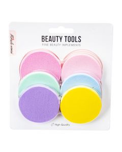 Esponja Para Maquillaje Redonda 6und Multicolor Surtido
