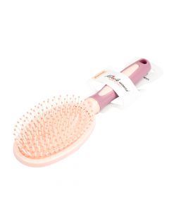 Cepillo Plastico Para Cabello Ovalado 24cm Rosado+lila