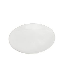 Plato Cerámica Plano Liso 8.5pulg Blanco