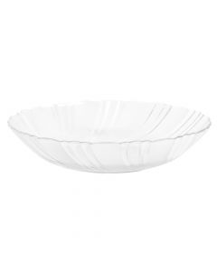 Plato Vidrio Hondo 22cm Transparente
