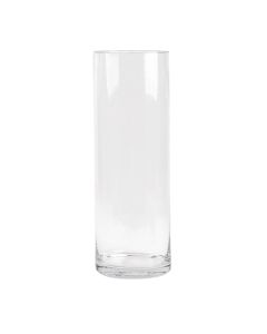 Cilindro Vidrio Liso 12x35cm Transparente