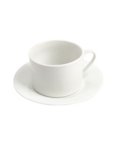 Jarra Plato Porcelana Liso 230ml Blanco