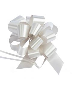 Lazo Plástico Liso 30mm 5pulg 6pzas Plateado