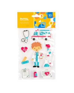Figura Foamy Adhesiva 11pzas Surtido