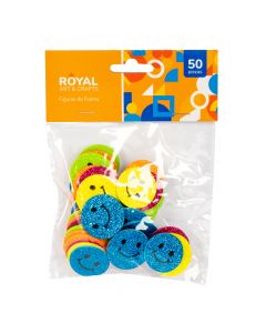 Figura Foam Escarchada 50pzas Surtido