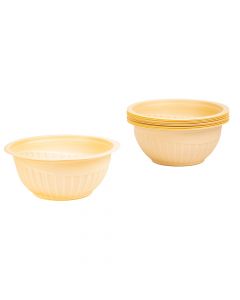 Bowl Biodegradable Liso 6oz 10und Beige