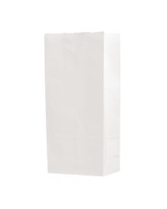 Bolsa Papel Lisa 23x6x10.5cm 12und Blanco