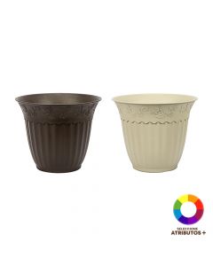 Maceta Plástica Decorativa 30x24.7 Cm