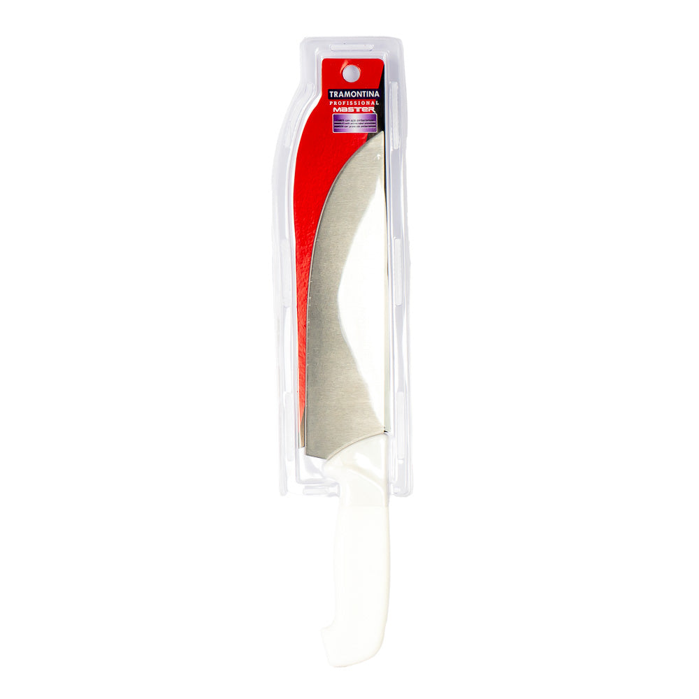 Cuchillo Metálico Liso Con Mango Plástico 8pulg