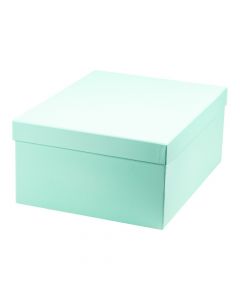 Caja Cartón Con Tapa Menta