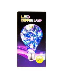 Bombillo Con Luz Led 10x6cm 1w Rojo
