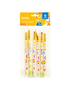 Pincel Madera 6pzas Blanco