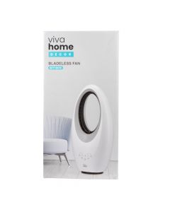 Ventilador S/aspas Ovalado Con Luz Led 110v 60hz 50w Blanco Surtido