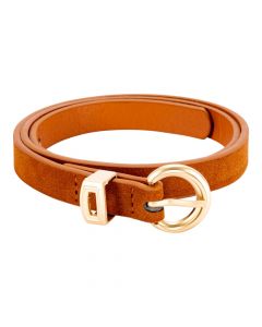 Faja Para Niña Hebilla Marron Con Dorado