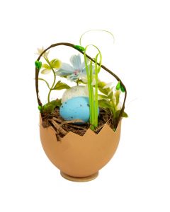 Canasta Decorativa Con Flor Artificial