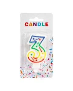 Candela Escarchada Número 3