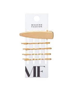 Prensa Metálica Cabello Dorado