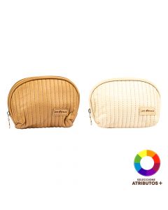 Cosmetiquera Detalle Moderno Zipper
