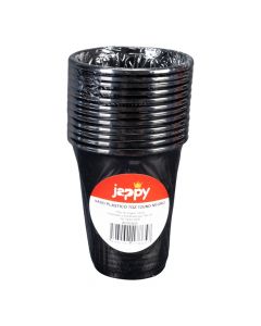 Set De Vasos Plásticos Negros