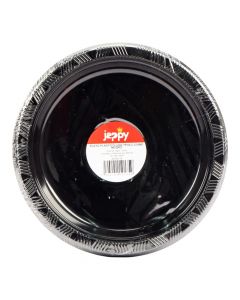Plato Plástico Negro 7pulg