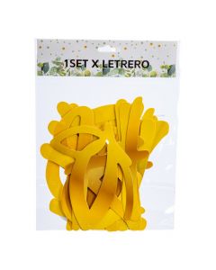 Letrero Happy Birthday