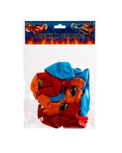 Globos Hot Wheels Multicolor