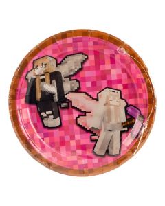 Platos Minecraft 7 Pulg Multicolor