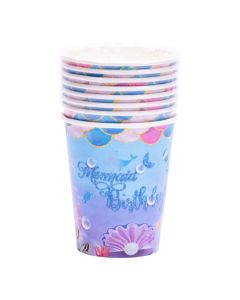 Vaso Estampado Mermaid Birthday 8und Multicolor