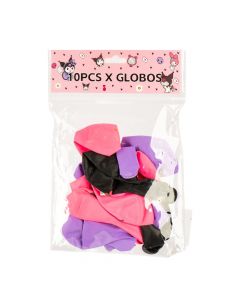Globos Kuromi-melody Multicolor