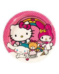 Platos Hello Kitty 8 Unidades