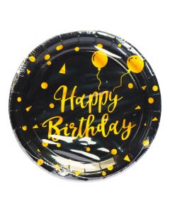 Plato Estampado Happy Birthday 7pulg