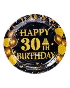 Plato Estampado Happy Birthday 7pulg
