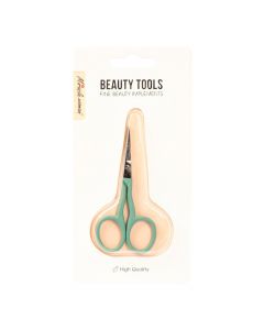 Tijera Metalica Para Cejas Verde