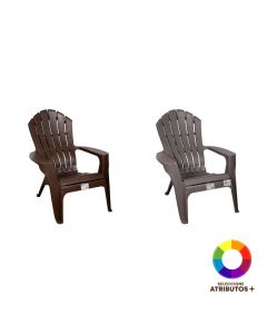 Silla Plástica Con Brazos