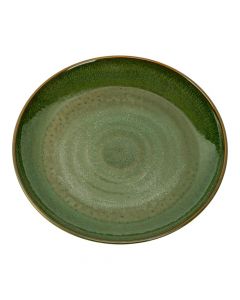 Plato Cerámica Verde Moderno