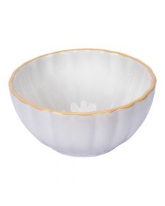 Bowl Cerámica Blanco Rayas