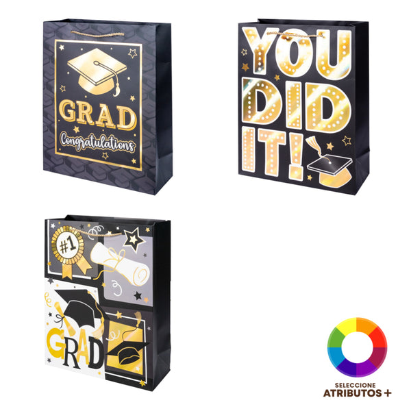 Bolsa Papel Graduación Mediana